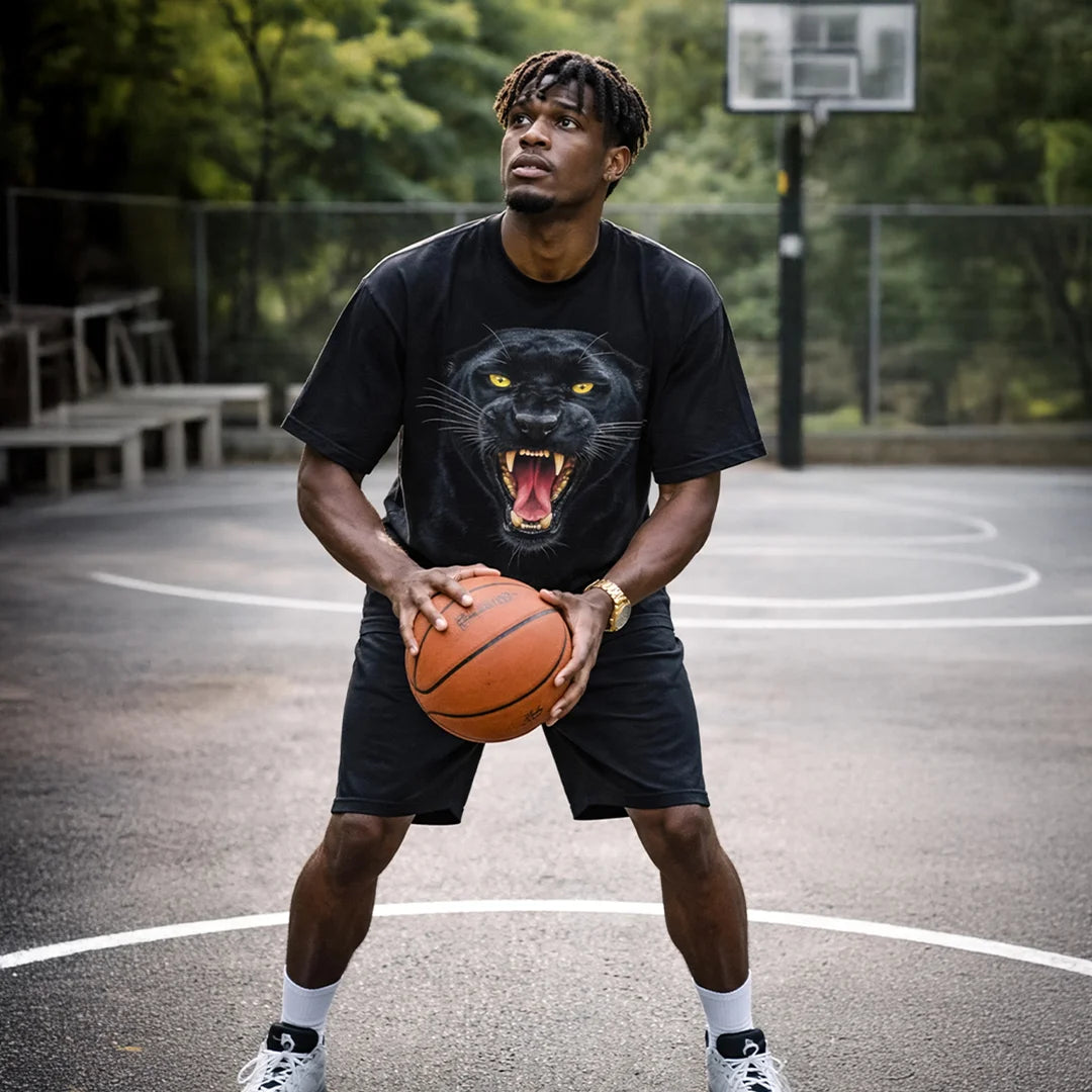 Black Panther - [Not Your Household Cat] Tee on-body fit