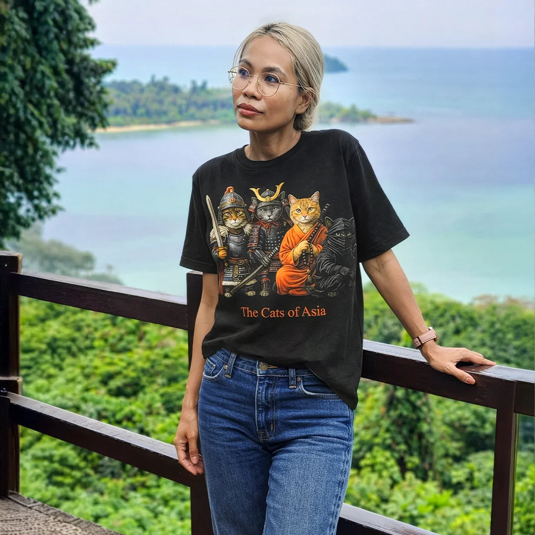 The Cats of Asia - Paw Prints on-body fit