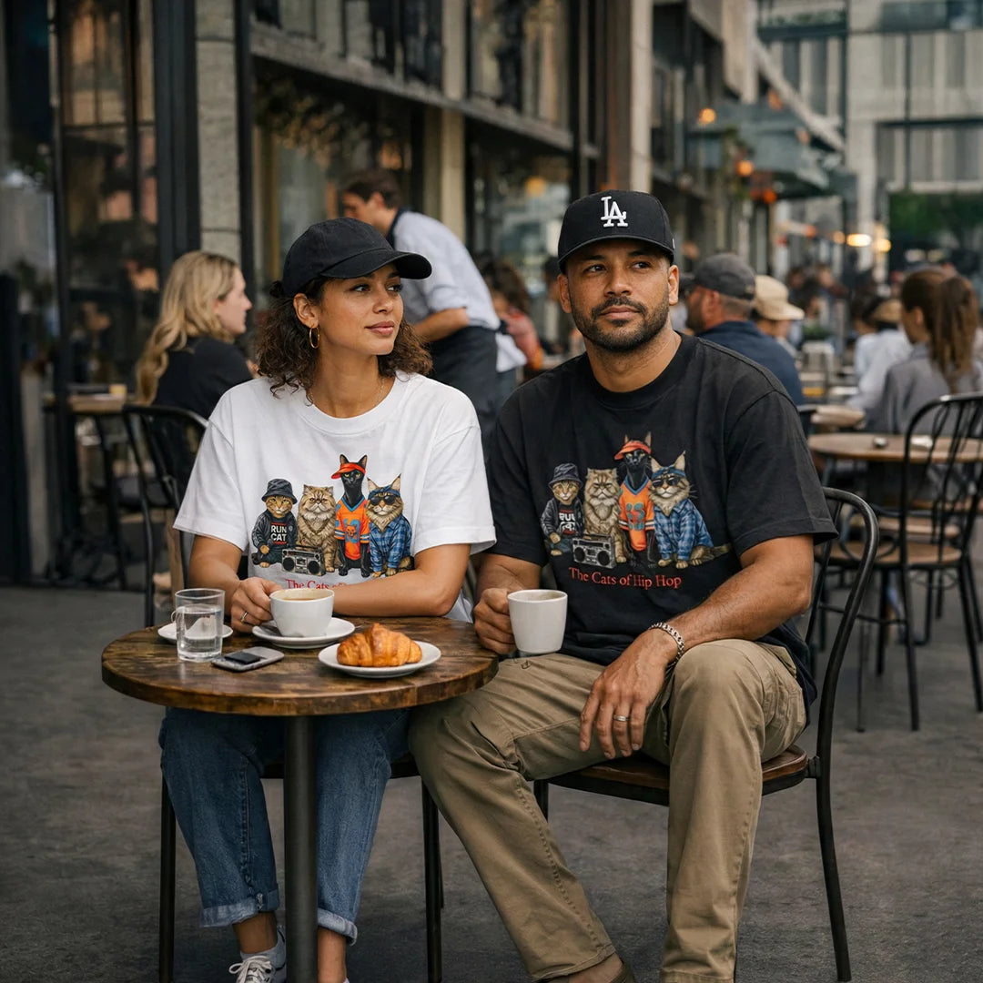 The Cats of Hip Hop - Paw Prints on-body fit