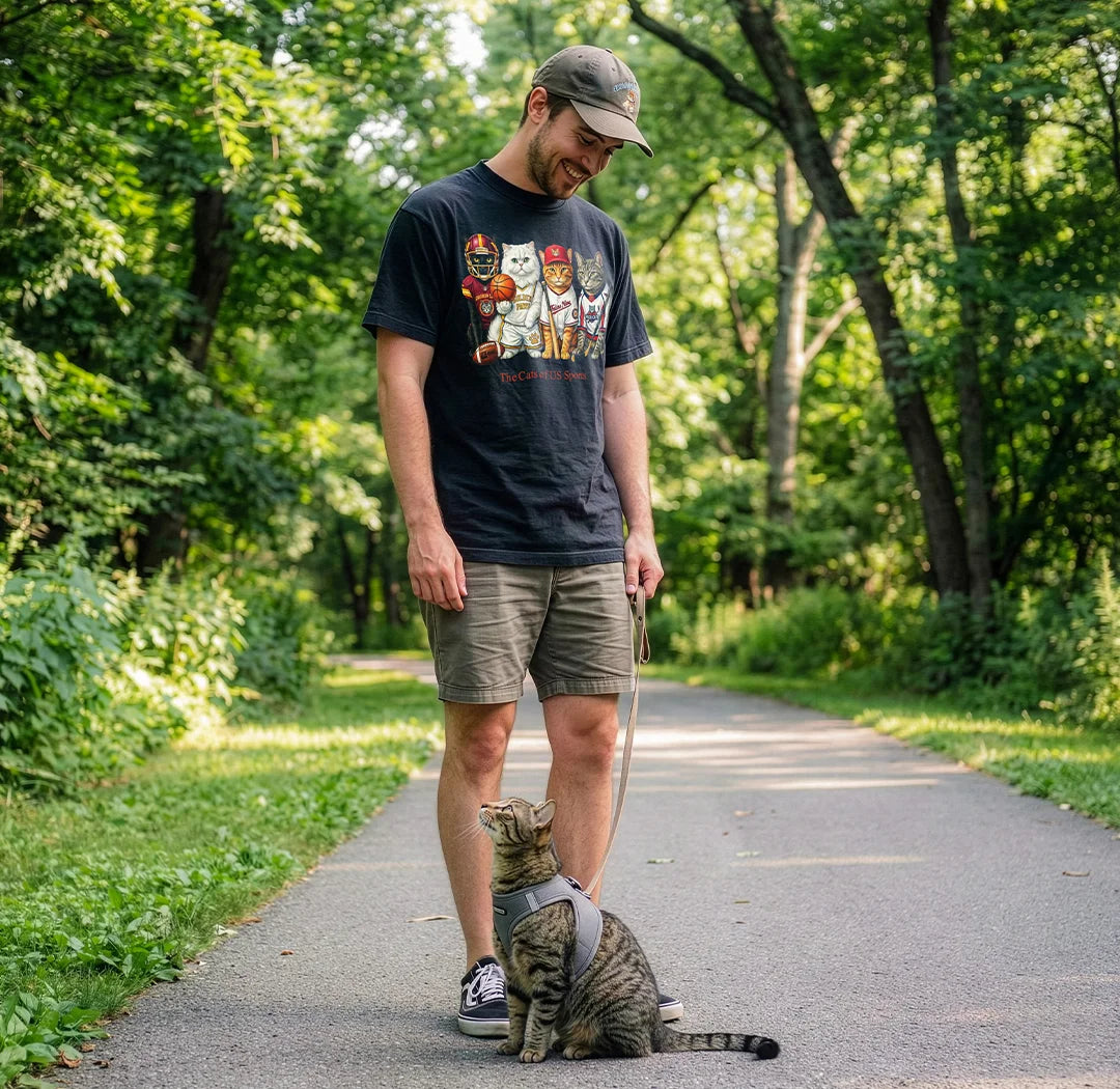 The Cats of US Sports - Paw Prints on-body fit