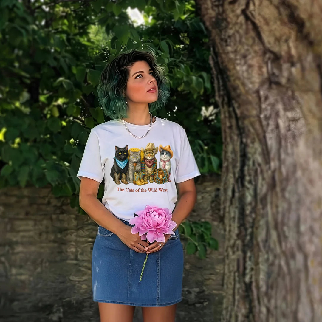 The Cats of the Wild West - Paw Prints on-body fit