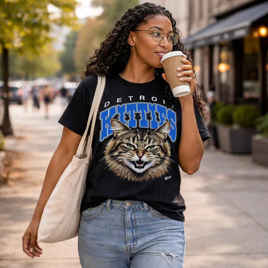 Detroit Kitties - [Not the Lions] Tee on-body fit