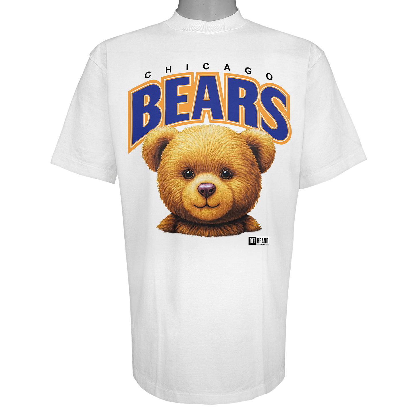 Chicago Teddies parody t-shirt inspired by Chicago football culture, featuring original teddy bear artwork on a Vintage White garment.